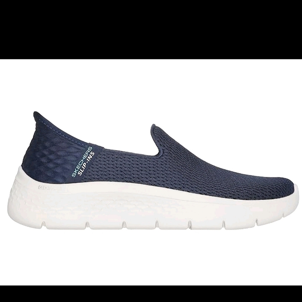 New Skechers Go Walk Flex Slip-Ins Relish Sneaker Shoe 8.5 NIB Blue Hands Free